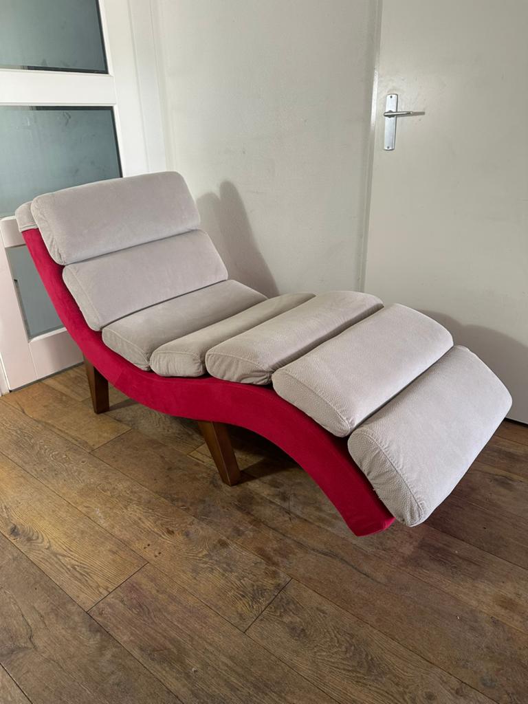 Prachtige Cassoni chaise longue Italiaans design topmerk, Gebruikt, Eenpersoons, Stof, Ergonomisch design