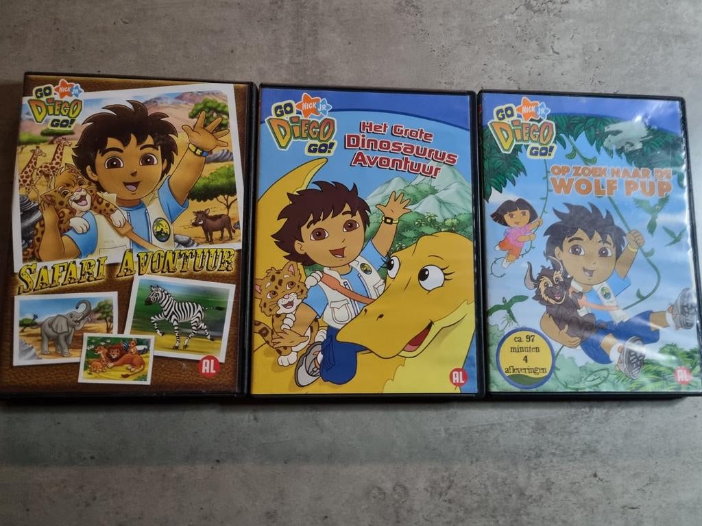 Orig, 2x, DVD, NickJr, DIEGO GO, zie Foto's, Igst! a..., Cd's en Dvd's, Alle leeftijden, Ophalen of Verzenden, Zo goed als nieuw