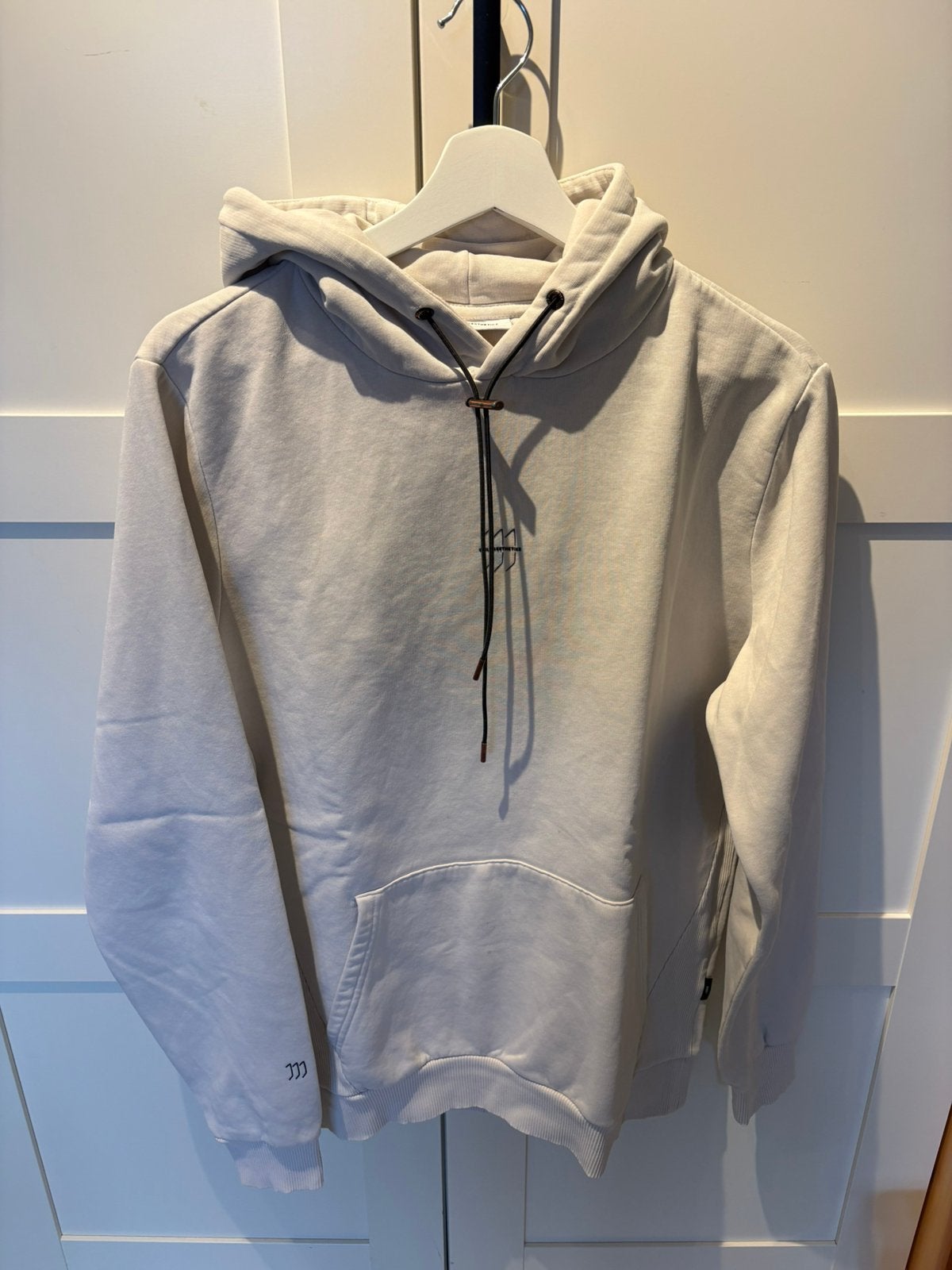Hoodie daily aesthetikz L, Kleding | Heren, Ophalen of Verzenden, Zo goed als nieuw, Beige
