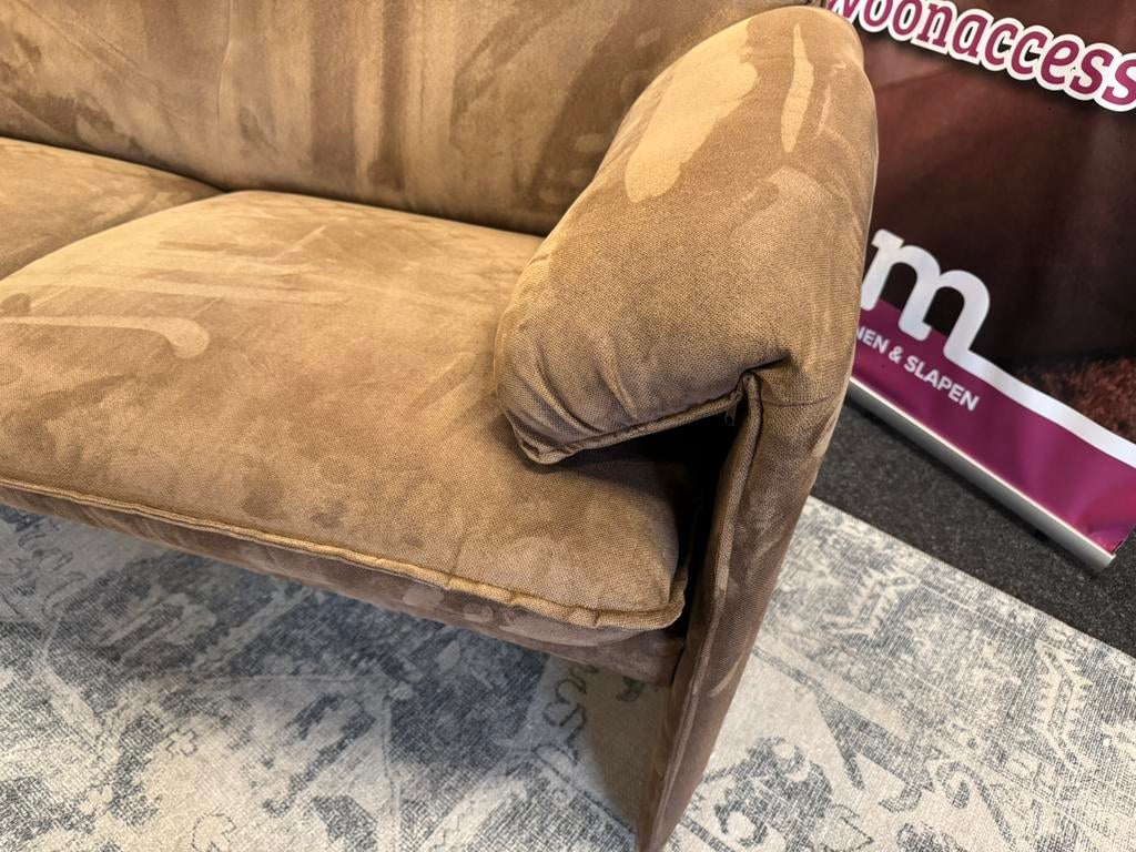 Bora Bora Leolux Bank 2-Zits Bruin 147cm Direct leverbaar, Ophalen, #Design#BoraBora#Leolux#2-Zits#Bruin, Tweepersoons, 75 tot 100 cm