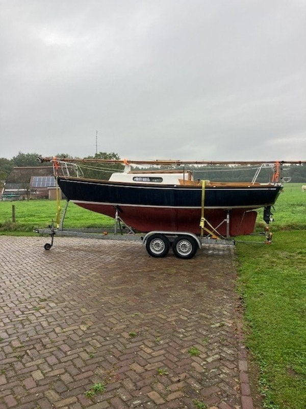 Kielboottrailer voor boten tot 7,5 meter, Watersport en Boten, Ophalen, Gebruikt, 1500 tot 3000 kg, 6 tot 9 meter