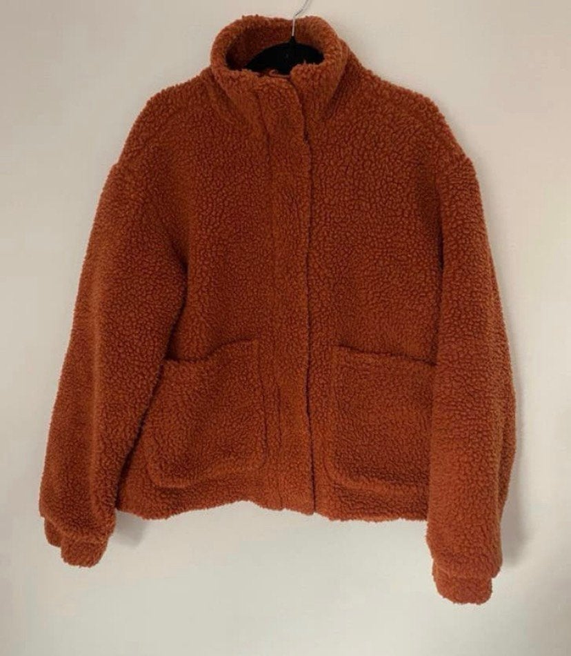 Wollen Winterjas / vest maat m., Verzenden, Zo goed als nieuw, Maat 38/40 (M), Oranje