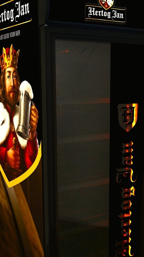 15x Hertog Jan Bier koelkast met reclame ''De Kornschuur'', Witgoed en Apparatuur, Zonder vriesvak, 200 liter of meer, Nieuw, 160 cm of meer