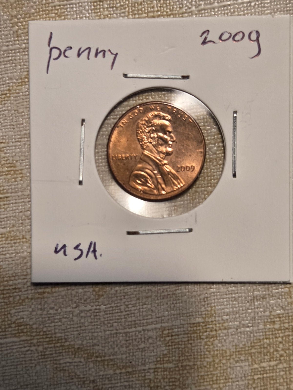 2009 Lincoln Penny USA - Zo goed als nieuw, Ophalen of Verzenden, Zo goed als nieuw