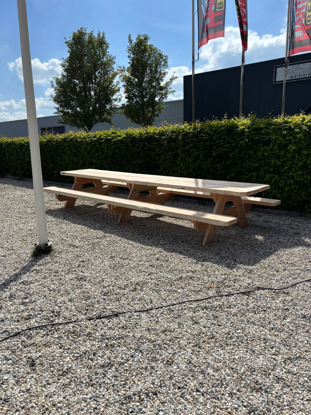 Picknicktafels tuinmeubels douglas, Ophalen of Verzenden, Zo goed als nieuw, Rechthoekig, Hout