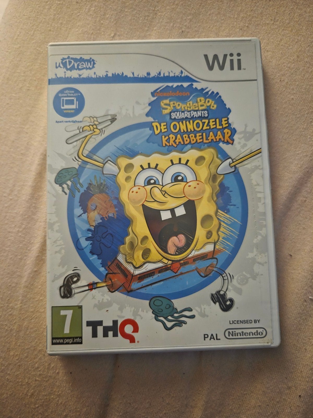 Wii Spelletjes: Spongebob, Pictionary en uDraw Studio, Ophalen, Gebruikt, Overige genres, Eén computer