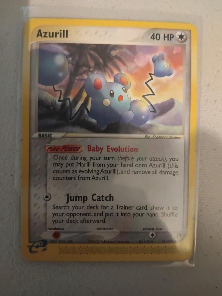 Azumarill 31/100 sandstorm, Ophalen of Verzenden, Gebruikt, Losse kaart