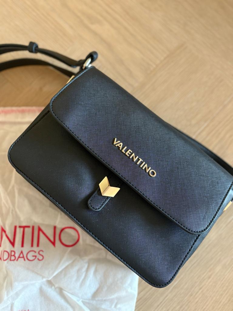 Valentino Handtas Crossbody Zwart, Sieraden, Tassen en Uiterlijk, Ophalen of Verzenden, Gebruikt, Zwart, Schoudertasje