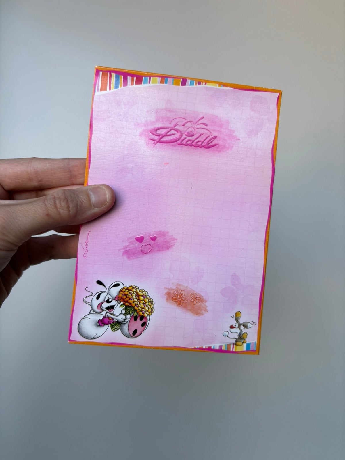 Diddl a6 blok nummer 188, Ophalen of Verzenden, Zo goed als nieuw, Papier, Kaart of Schrift