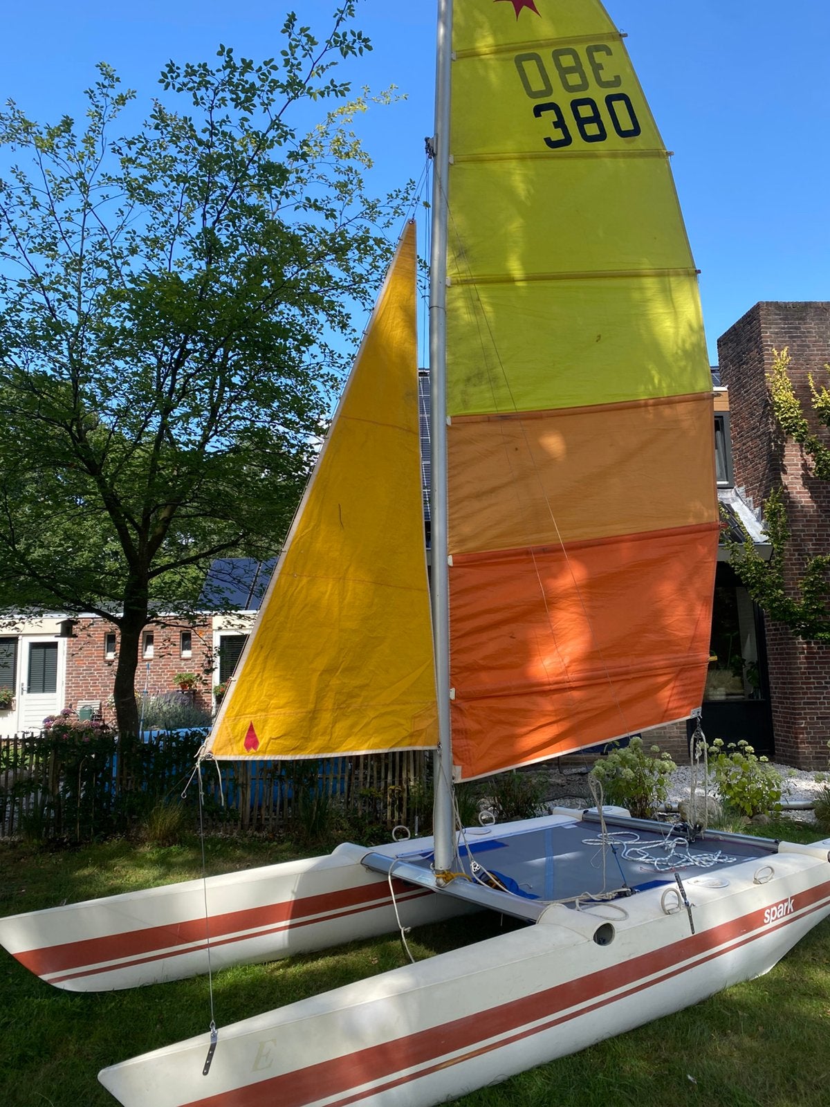 Dart 15 catamaran met ervaring en nieuwe trampoline en, Watersport en Boten, Ophalen, Gebruikt, Dart