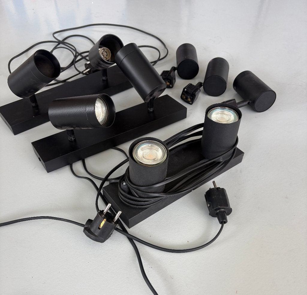 Plafondlampen / spots (van QAZQA), GU10, Dimbaar, Ophalen of Verzenden, Zo goed als nieuw