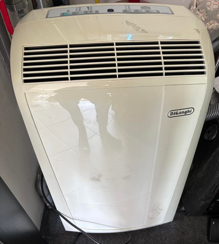 Delonghi arco en verwarmen met verschillende slangen, Witgoed en Apparatuur, Airco's, Ophalen, Verwarmen, Minder dan 60 m³, 3 snelheden of meer