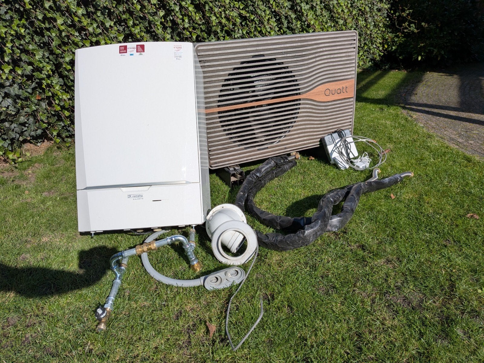 Remeha Calenta 40c (2014) met Quatt hybride warmtepomp, Ophalen, Gebruikt, Hoog rendement (Hr), Cv-ketel of Combi-ketel