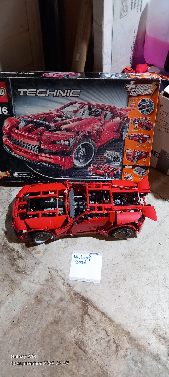 LEGO Technic 8070 Super Car - Compleet met doos, Ophalen, Gebruikt, Overige merken