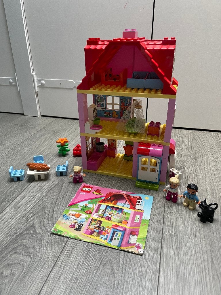 Lego Duplo speelhuis 10505, Inclusief instructies, Ophalen of Verzenden, Zo goed als nieuw, Duplo