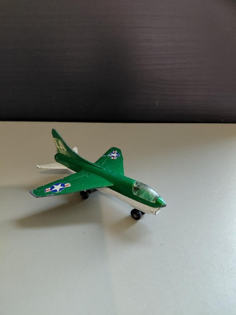 Matchbox Vliegtuig Speelgoed Groen Vintage, Overige merken, 1:72 tot 1:144, Gebruikt, Ophalen of Verzenden