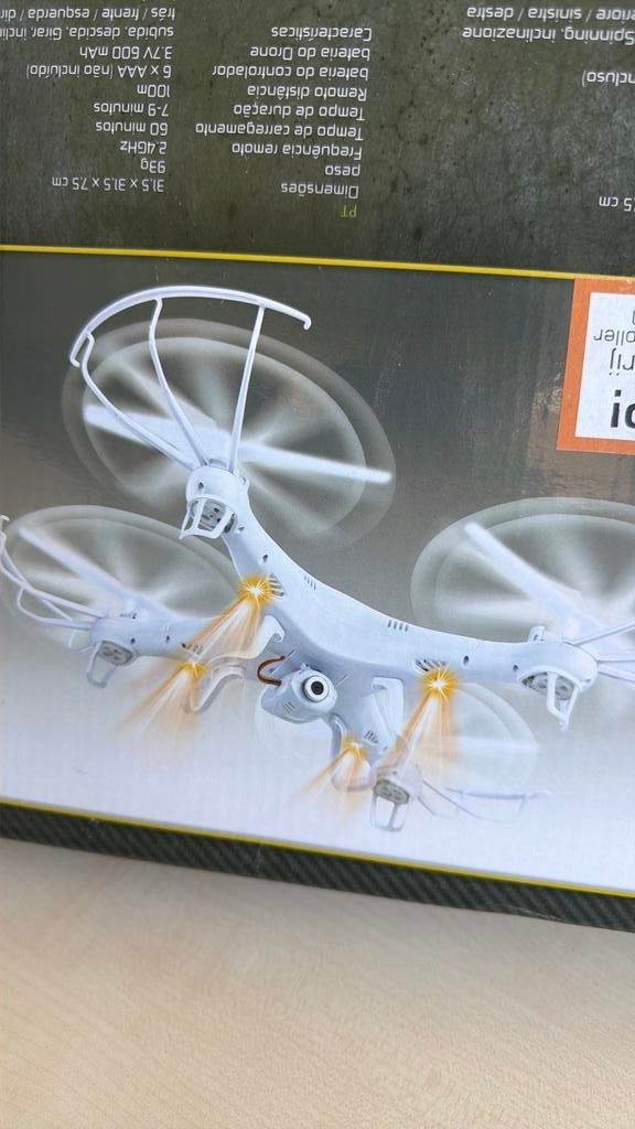 Drone QuadCopter met camera, Elektro, RTF (Ready to Fly), Quadcopter of Multicopter, Nieuw