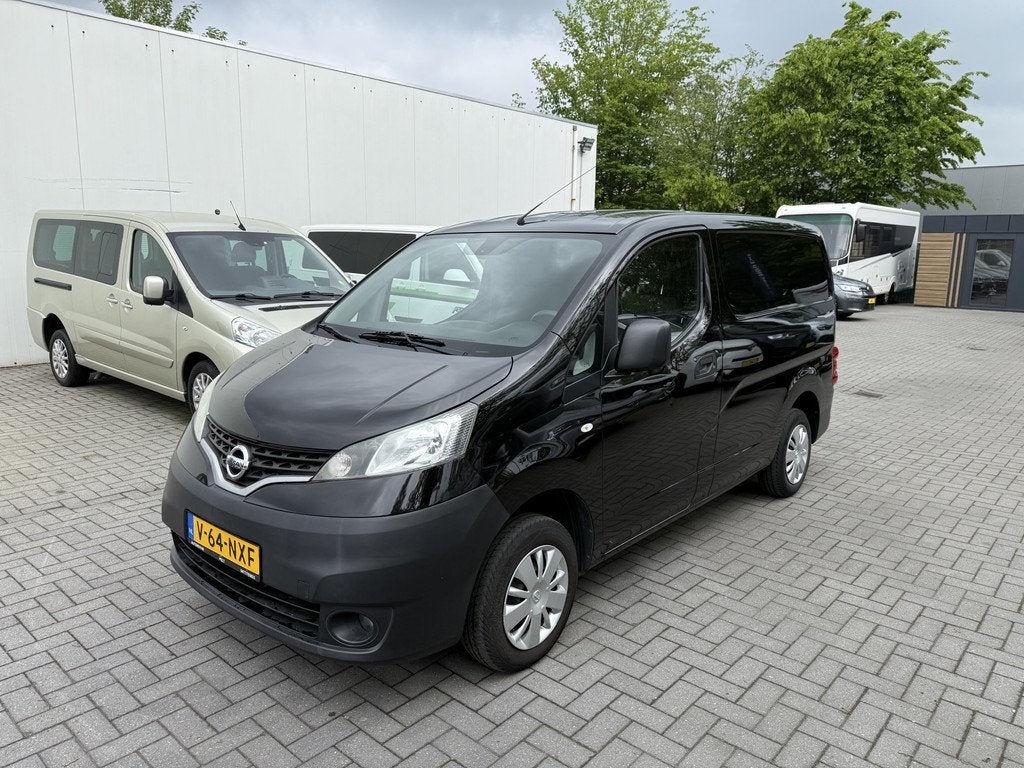 Nissan NV200 1.6 Benzine - Clima - Navigatie - Camera - Crui, Auto's, Bestelauto's, Voorwielaandrijving, Euro 6, 4 cilinders, Zwart