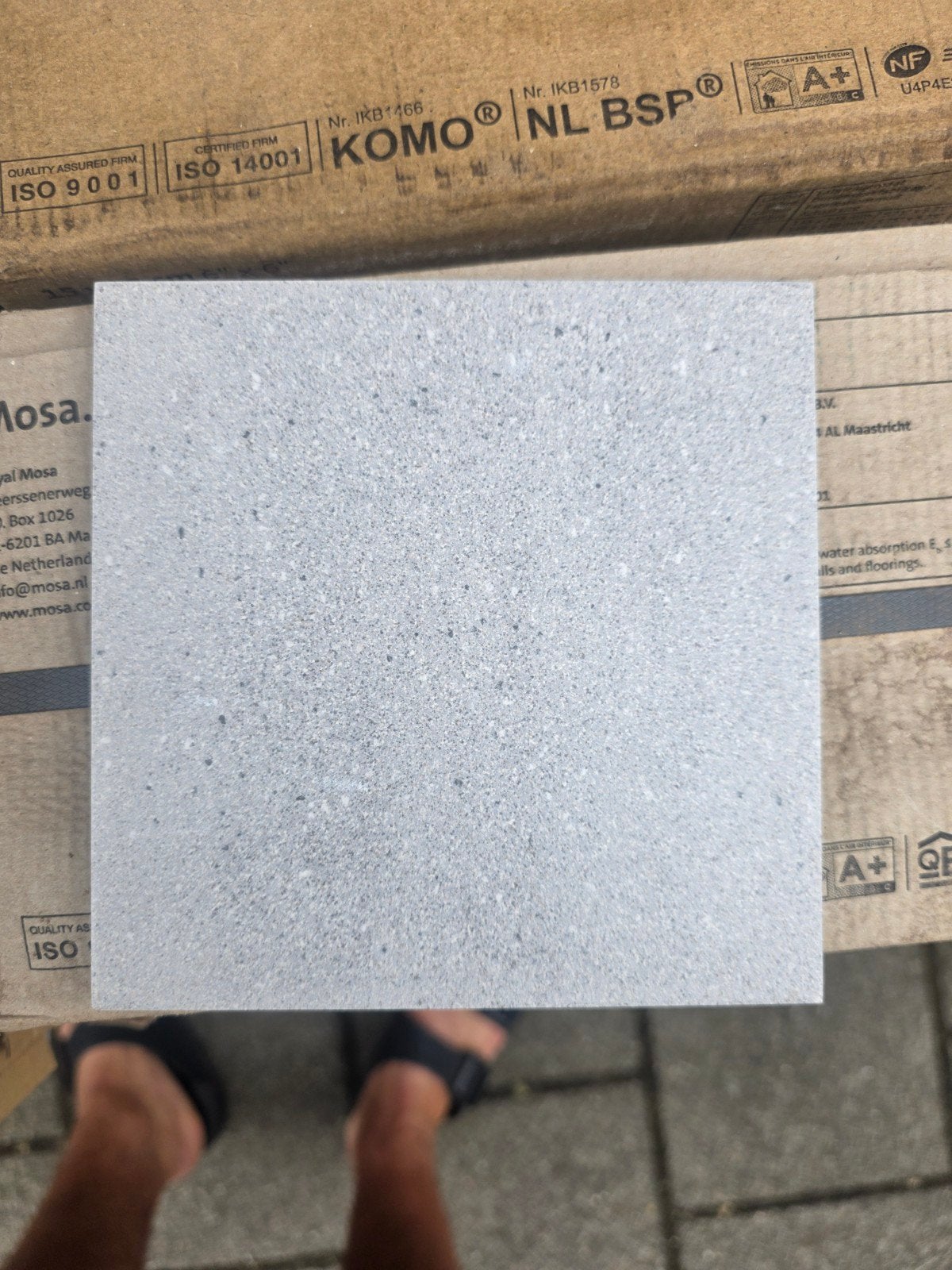 ''Beton Look '' Mosa Vloertegels 15x15 cm - 11.23m², Keramiek, Nieuw, Minder dan 20 cm, 10 m² of meer