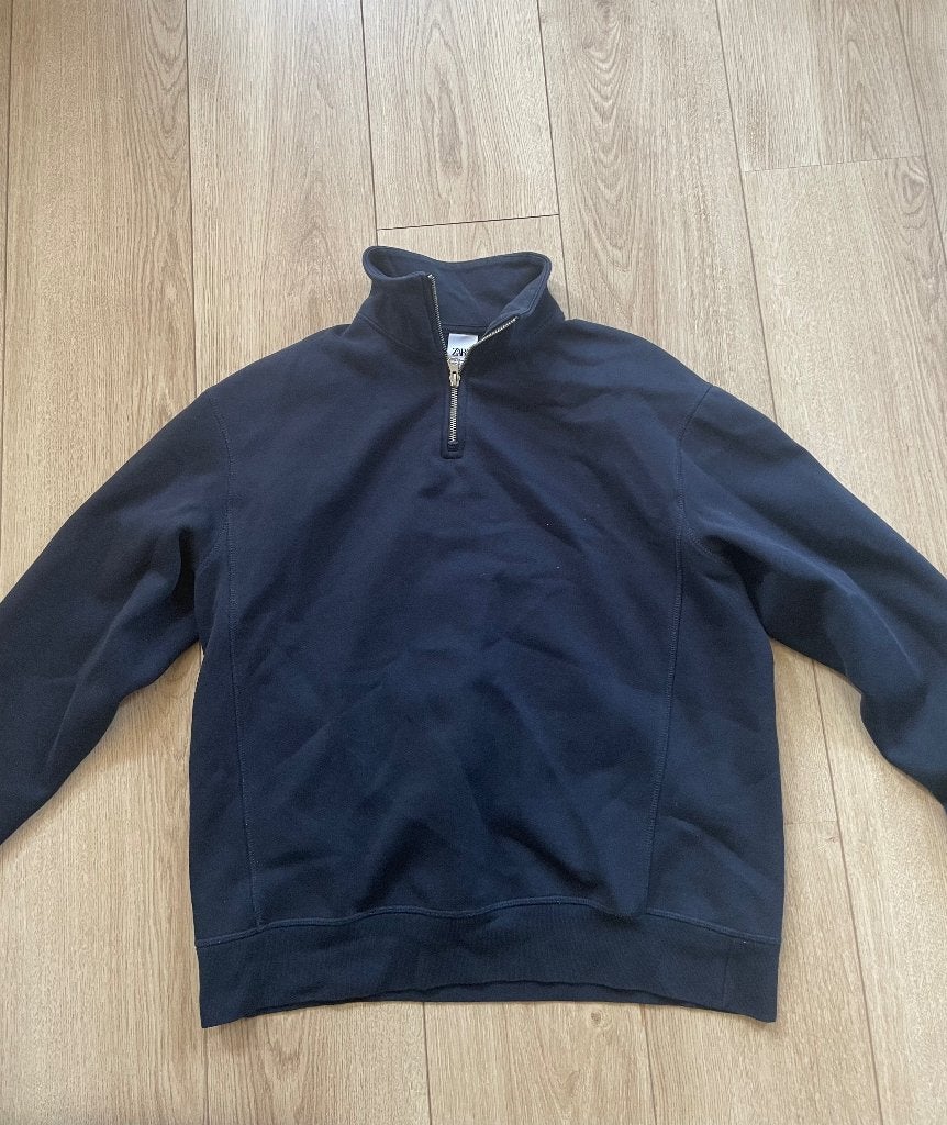 Zara zip trui blauw M, Zara, Ophalen of Verzenden, Zo goed als nieuw, Maat 48/50 (M)