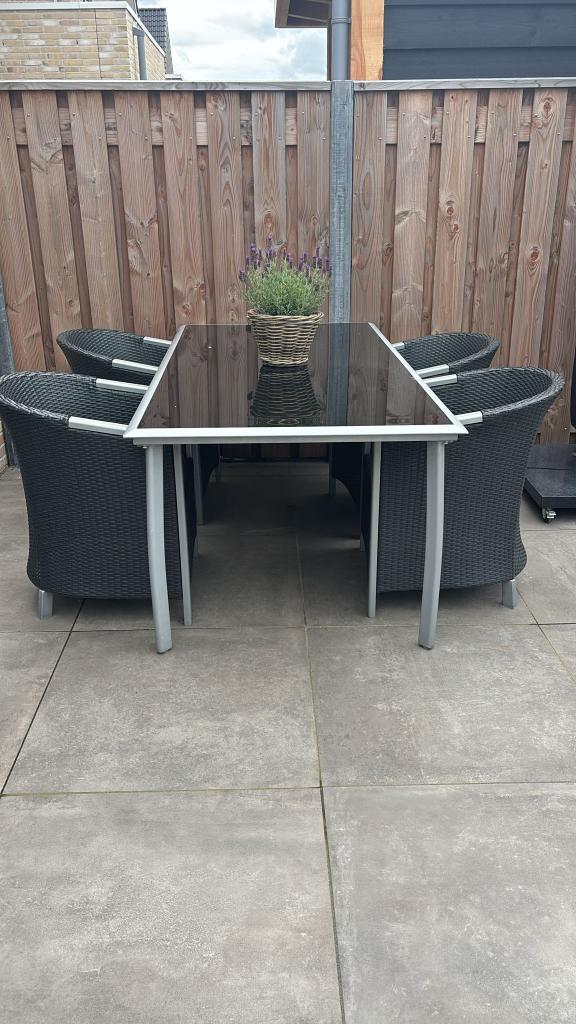 Tuinset, Tuin en Terras, Tuinsets en Loungesets, Ophalen, Gebruikt, Tuinset, Eettafel