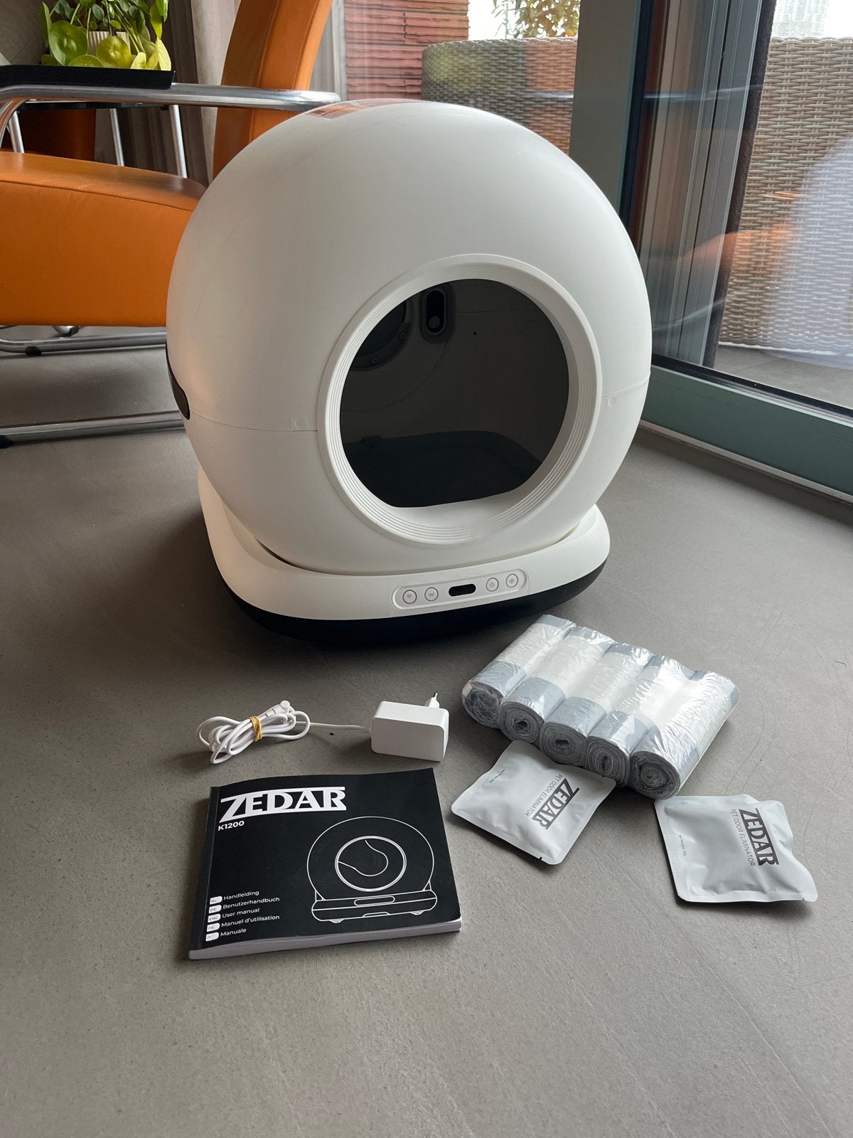 Zedar automatisch reinigende kattenbak, Ophalen, Gebruikt
