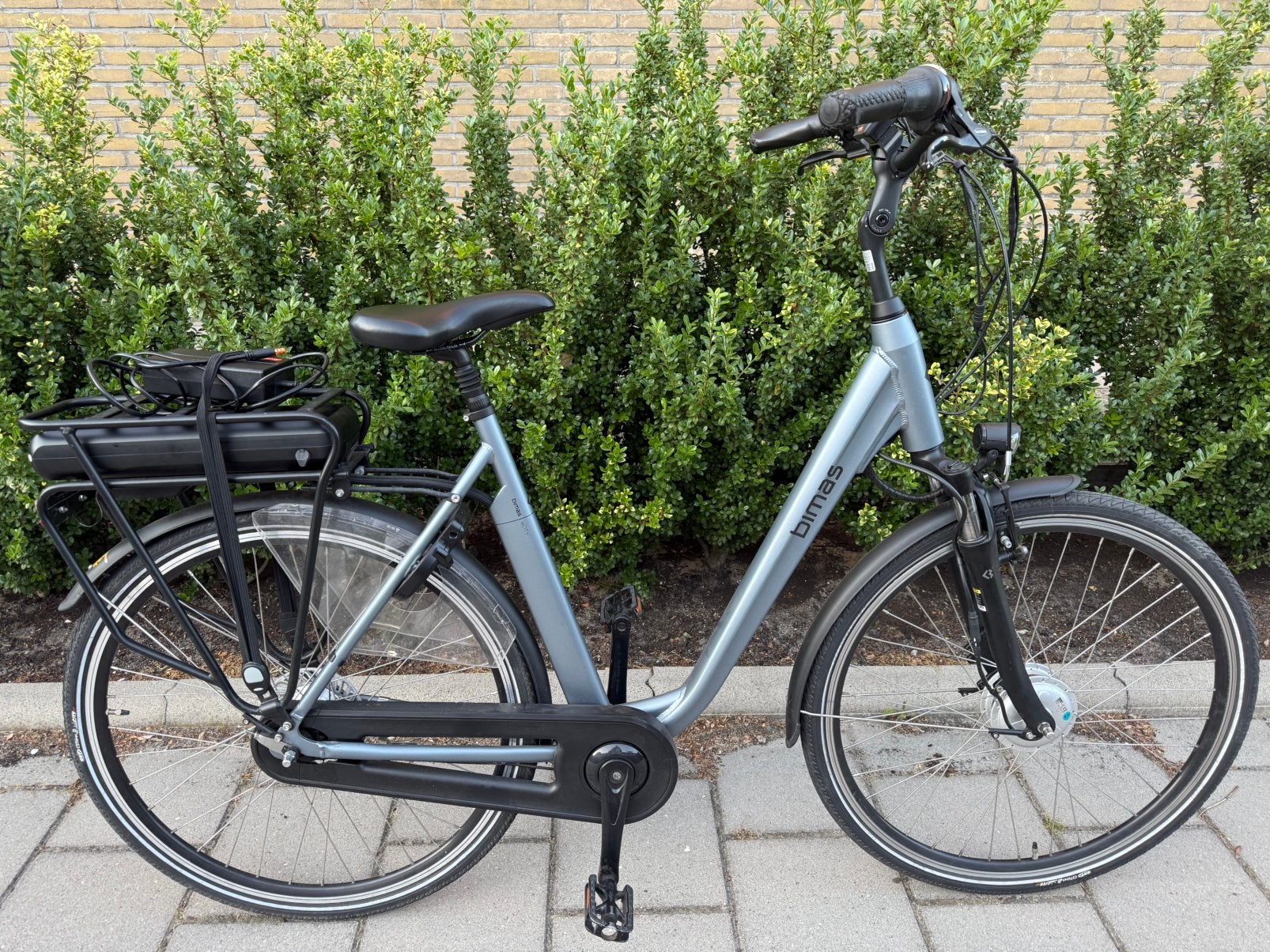 Bimas city voorwielmotor bafang elektrische fiets E-Bike, Fietsen en Brommers, Zo goed als nieuw, 51 tot 55 cm, 30 tot 50 km per accu