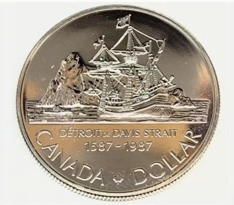 Canada - Silver Dollar 1987 BU - John Davis, Verzenden, Noord-Amerika, Losse munt, Zilver