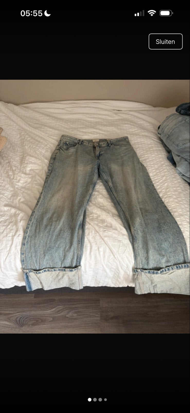C&A Baggy Fit Jeans - Lichtblauw, Ophalen of Verzenden, Zo goed als nieuw, Blauw, W33 - W36 (confectie 42/44)