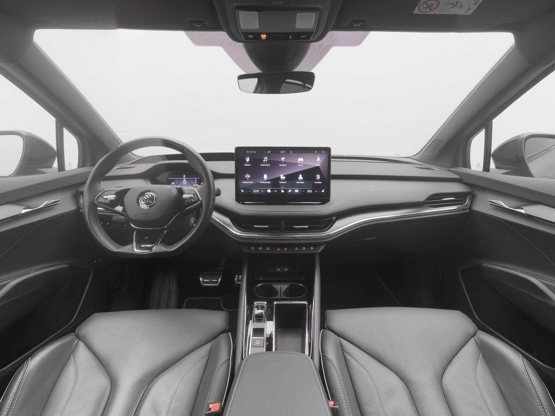 Skoda Enyaq Coupé iV 80 RS | Trekhaak | Warmtepomp | 360gr, Automaat, Gebruikt, Zwart, 82 kWh