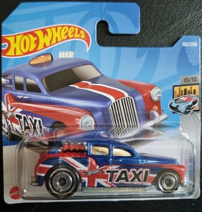 Hotwheels cockney cab II blauw, Ophalen of Verzenden, Nieuw, Auto