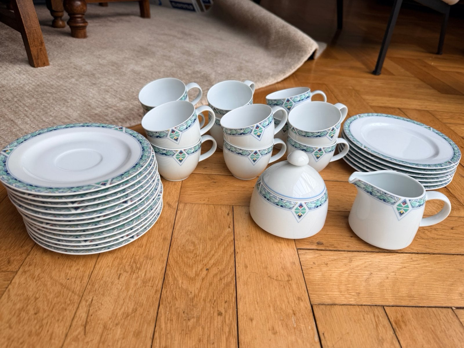 Compleet koffievlaai serviceset, Ophalen of Verzenden