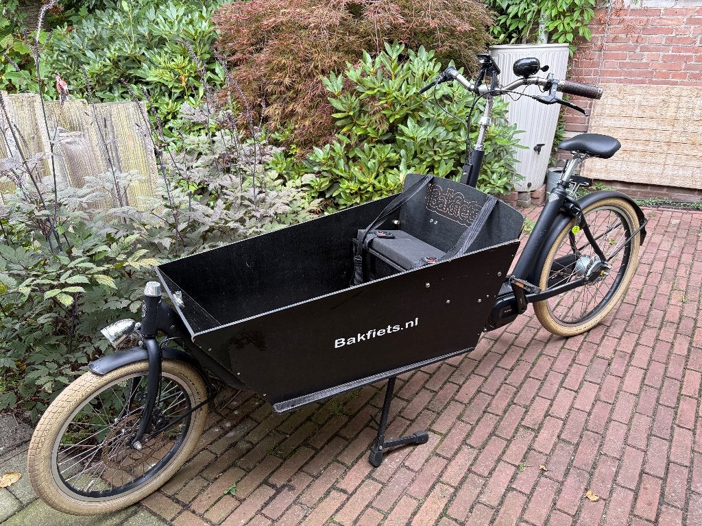 Originele Bakfiets NL CargoBike Cruiser – elektrisch, Gebruikt, 3 kinderen, Elektrisch, Schijfrem