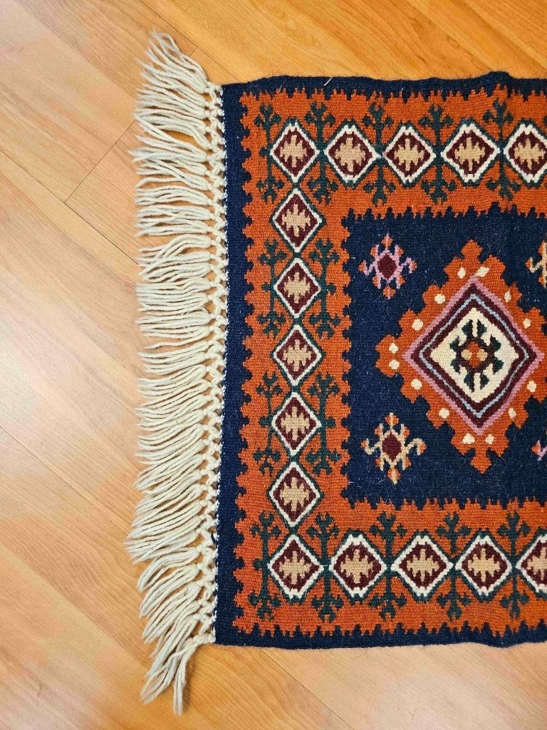 Kelim kleed  50/50 cm, Gebruikt, 50 tot 100 cm, Vierkant, Djt@dejuistetoon.eu