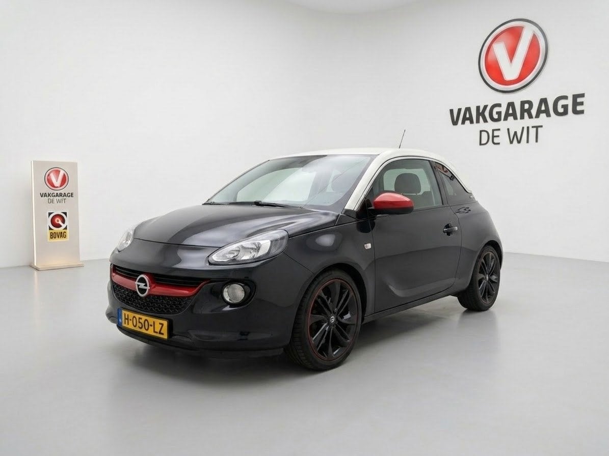 Opel ADAM 1.2 Glam, Auto's, Opel, Voorwielaandrijving, Euro 5, Zwart, 4 cilinders