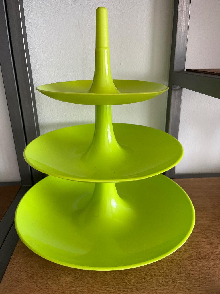 Koziol retro vintage etagère picknick tuinfeest, Huis en Inrichting, Woonaccessoires | Etagères, Ophalen, Zo goed als nieuw, Stapelbaar