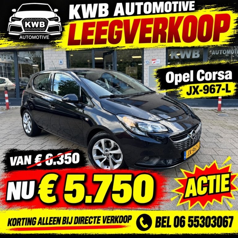 Opel Corsa 1.0 Turbo 5-deurs Nieuwe ketting | Airco | Beurt, Auto's, Gebruikt, Euro 6, Origineel Nederlands, Handgeschakeld