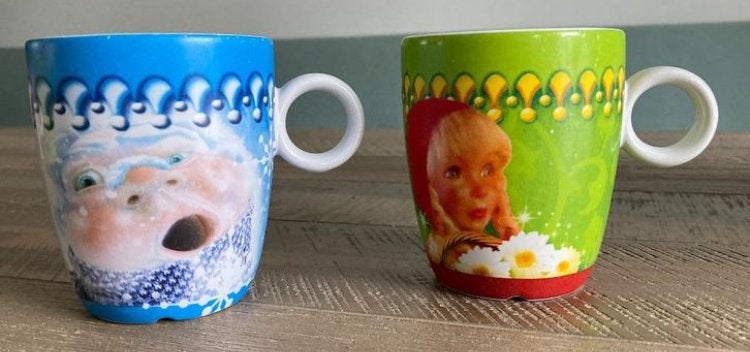 Set van 4 Efteling koffie mokken, Ophalen of Verzenden, Zo goed als nieuw, Gebruiksvoorwerp
