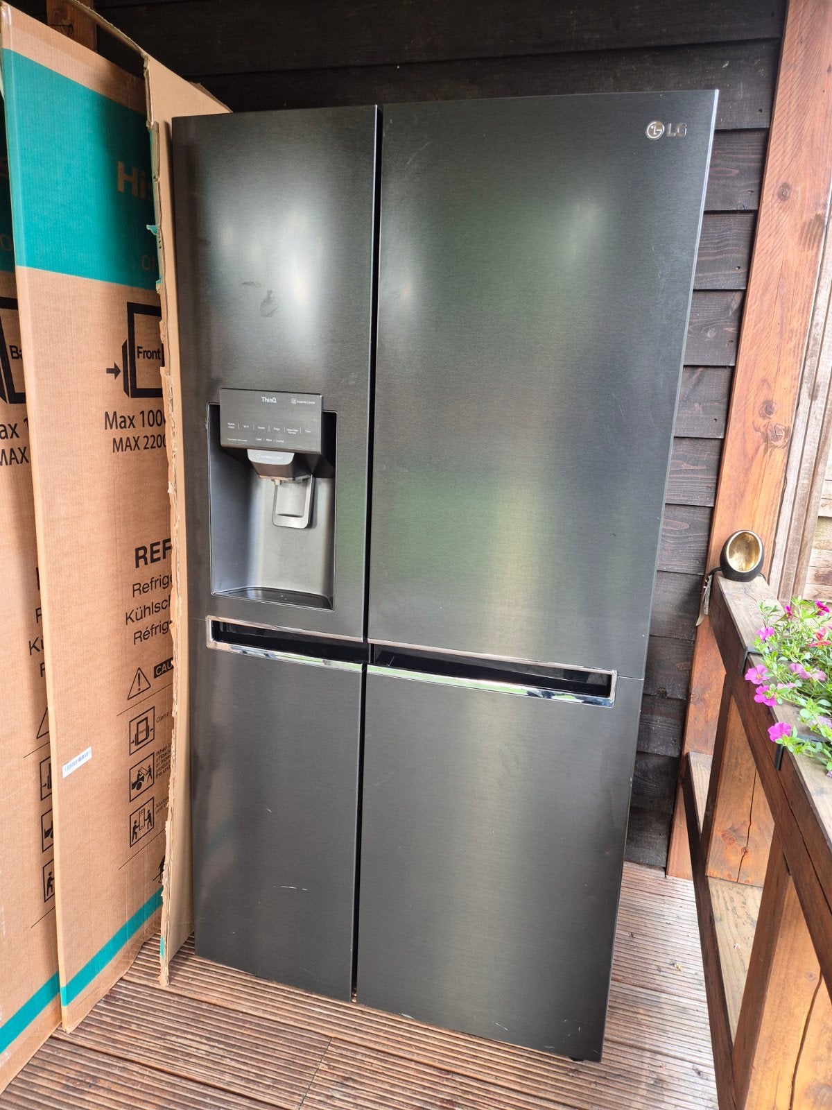 OPKNAPPER | COMPRESSOR DEFECT | AMERIKAANSE KOELKAST 2021, Witgoed en Apparatuur, Ophalen, 200 liter of meer, 60 cm of meer, Met aparte vriezer