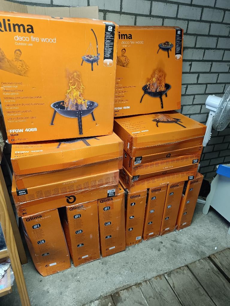 14 vuurschalen/bbq's, Ophalen, Nieuw