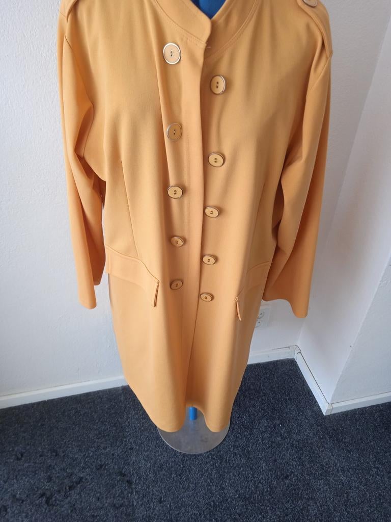 Zomerjas /vest 12,50 geel 46/48, Kleding | Dames, Grote Maten, Ophalen of Verzenden, Zo goed als nieuw, Geel, Jas of Mantel