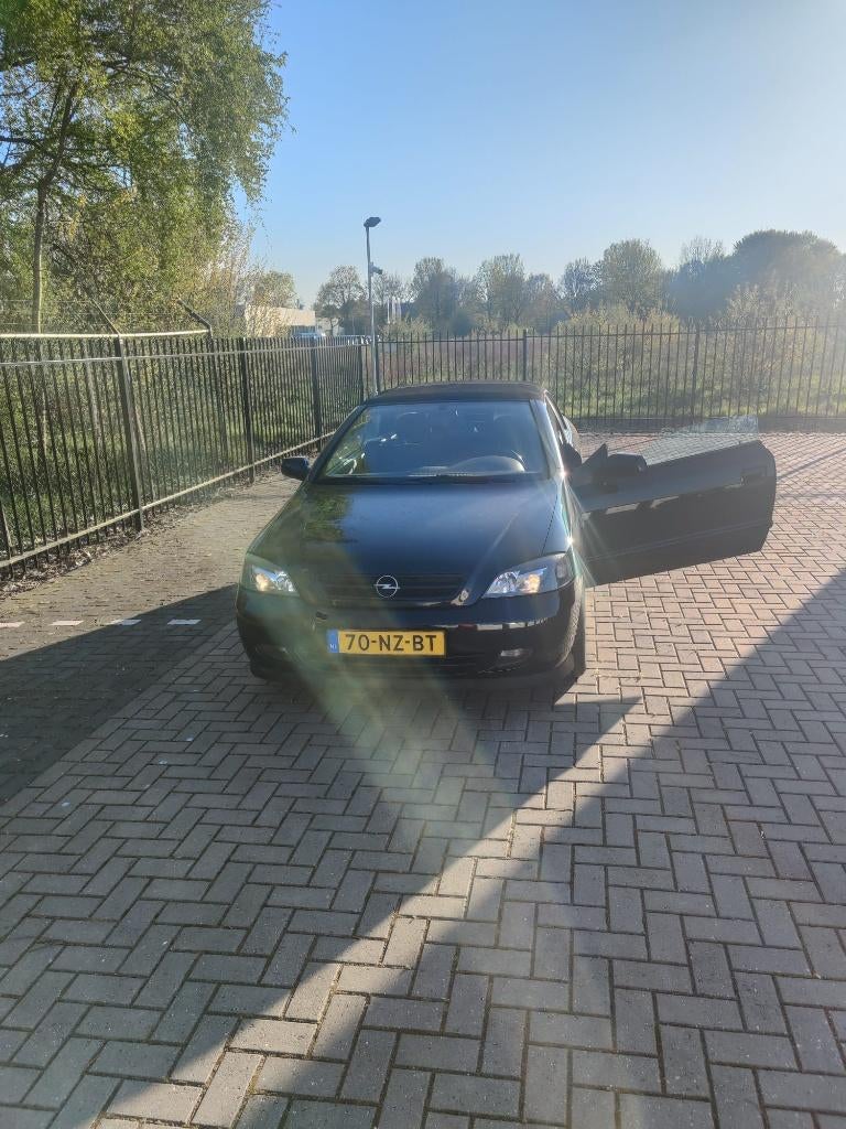 Opel Astra Bertone cabrio, Auto's, Opel, Stof, Zwart, Cabriolet, Zwart