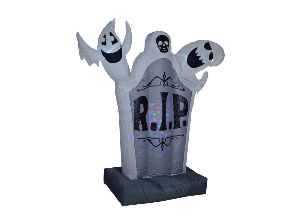 Europalms Halloween opblaasbare grafsteen met spoken 183 cm, Hobby en Vrije tijd, Versiering, Halloween of Griezel, ., Nieuw