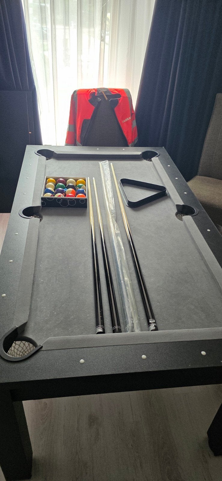 pooltafel / eettafel, Sport en Fitness, Biljarten en Poolen, Ophalen, Zo goed als nieuw, Pooltafel