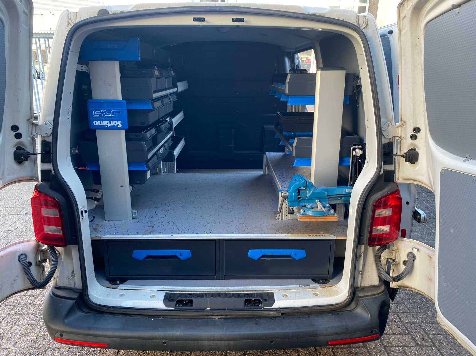 Sortimo bedrijfswageninrichting voor VW Transporter L1H1, Ophalen, Gebruikt, Volkswagen