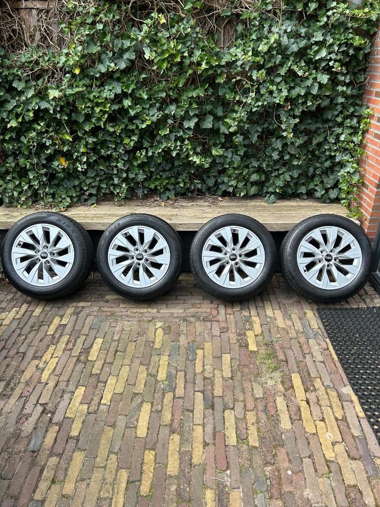 Audi A3 velgen + zomerbanden (16 inch), Auto-onderdelen, Banden en Velgen, Banden en Velgen, Zomerbanden, 16 inch, 205 mm, Personenwagen