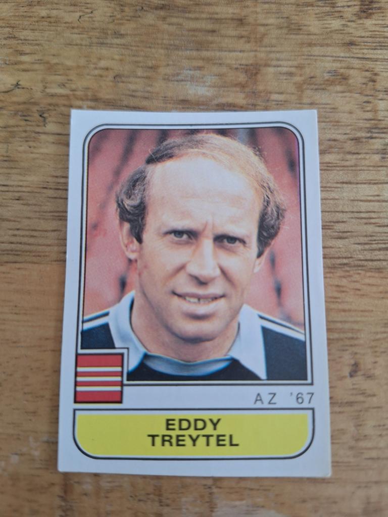 Panini Voetbal 82 Plaatje Eddy Treytel AZ '67, Ophalen of Verzenden