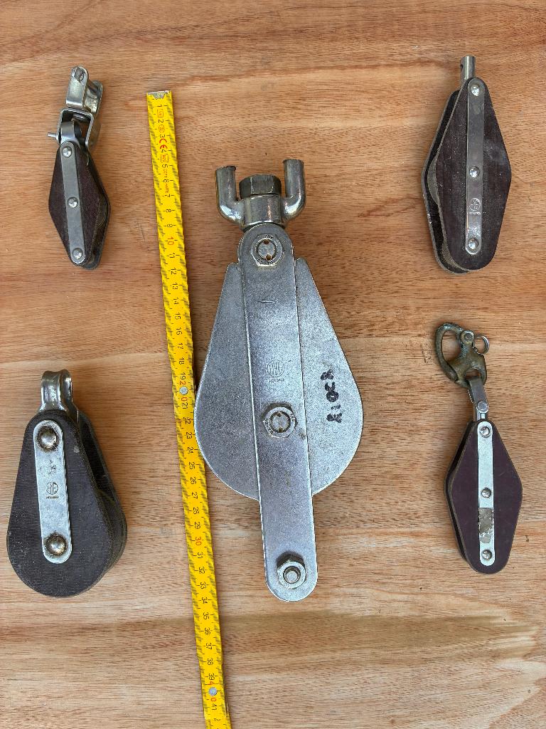 Blokken, Ophalen, Nieuw, Tuigage en Masten, Zeilboot