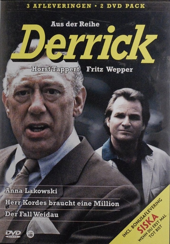 Derrick - 3 Afleveringen - 2 DVD Pack met Bonusaflevering, Bonusmateriaal, Vanaf 16 jaar, Verzenden, Duits