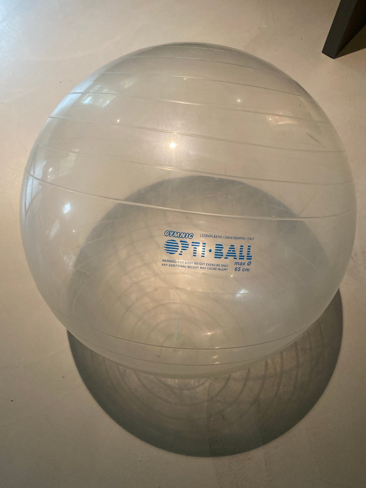 Gymnic Opti-Ball - 65 cm, Ophalen, Zo goed als nieuw, Buik, Fitnessbal